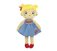 Clementoni Baby - Plush Soft Doll Cherry Terry, Bambolina Morbida per Neonati 0+ Mesi, Texture Differenti ed Esperienza Sensoriale, Stimola Affetto e Cura, 17601