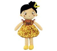 Clementoni Baby - Plush Soft Doll Yellow Meow Bambolina Morbida per Neonati 0+ Mesi, Texture Differenti ed Esperienza Sensoriale, Stimola Affetto e Cura, 17602