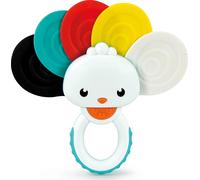 Clementoni Baby sonaglio e massaggiagengive pavone arcobaleno 2 in 1