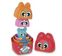 Clementoni Baby Think And Play Matrioska - Gioco Impilabile per Bambini 18+ Mesi, 4 Personaggi Animali Incastrabili, Sviluppo Logica e Manualità, Made in Italy 17606