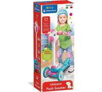 Clementoni- Baby Unicorn Push Scooter Monopattino 3 Ruote