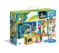 Clementoni- Ben 10 Multiplay Puzzle Cubi, 12 Pezzi, 41507