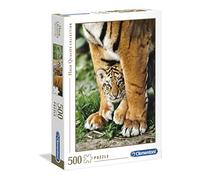 Clementoni- Bengal Tiger Cub Between Its Mot Collection Puzzle, 500 Pezzi, 35046