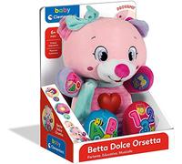 Clementoni Betta Dolce Orsetto Peluche Parlante Interattivo-Gioco Educativo Prima Infanzia, da 6 Mesi, 17399, Multicolore