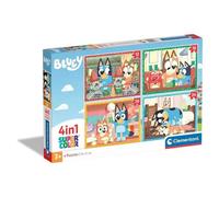 Clementoni Bluey Puzzel 4 in 1 - Supercolor, Puzzel Voor Kinderen, Gemaakt In It