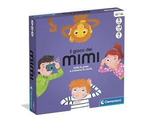 Clementoni Board Games - Il Gioco Dei Mimi, Gioco Da Tavolo Bambini 5+ Anni, Sfida Di Mimica Con 90 Carte Illustrate, Stimola Creatività E Socializzazione, Made In Italy, Lingua Italiana, 16908