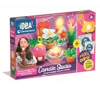 Clementoni Candele Idea fai da te - Set di candele fai da te con set di ricarica - Set creativo per realizzare e progettare vasi di fiori, calla, margherite e piante grasse per bambini dai 7 anni in