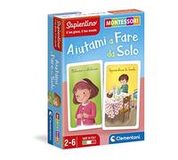 Clementoni Carte Aiutami A Fare da Solo Montessori 2 Anni, Versione in Italiano, Gioco Educativo-Made in Italy, 16318, Multicolore