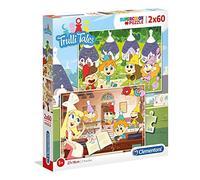 Clementoni Clementoni-21606 Supercolor 21606 - Puzzle Trulli Tales, 2 x 60 pezzi, multicolore