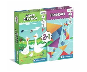 Clementoni CLM16577 2in1 Gioco dell'Oca + Tangram