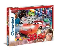 CLEMENTONI - CLM20044 Puzzle da 104 Pezzi - 3D Vision: Cars