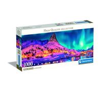 Clementoni - Puzzle Panorama notturno dell'isola di Lofoten - 1000 Pezzi