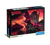 Clementoni Puzzle Dungeons & Dragons - 1000 Pezzi - Puzzle Adulti, Poster Incluso, Divertimento Per Adulti, Made In Italy, 39914