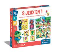 Clementoni - Coffret de 8 jeux en 1 - Jeux éducatifs formes, couleurs, nombres, quantités - Dés 3 ans