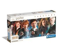Clementoni Collection - Puzzle 1000 Pezzi Panorama Harry Potter, Idea Regalo, Compact Box, Made in Italy, 98x33 cm, Poster Incluso, 39874