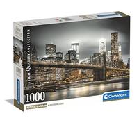 Clementoni Collection Puzzle 1000 Pezzi per Adulti e Ragazzi, Illustrazione con Paesaggio Urbano New York Skyline, Idea Regalo, Made in Italy, 70x50 cm, Poster Incluso, 39704