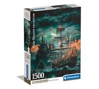 Clementoni Collection Puzzle 1500 Pezzi, Illustrazione Fantasy The Pirates Ship, Idea Regalo, Compact Box, Made in Italy, Poster Incluso, 59,5 x 84,5 cm, 31719