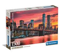Clementoni - Puzzle Compatto East River al tramonto - 1500 Pezzi