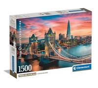 Clementoni - Puzzle Crepuscolo compatto di Londra - 1500 Pezzi