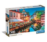 Clementoni Collection Puzzle 500 Pezzi per Adulti e Ragazzi, Illustrazione Paesaggio Storico Strasbourg Old Town, Idea Regalo, Made in Italy, 49x36, Poster Incluso, 35544