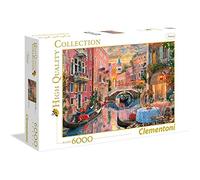 Clementoni Collection Puzzle 6000 Pezzi per Adulti e Ragazzi, Illustrazione Paesaggio Tramonto a Venezia, Idea Regalo, Made in Italy, 168,6x118,4 cm, 36524