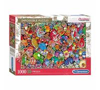 Clementoni Collection-Impossible Jolly Christmas 1000 pezzi, natale-made in Italy, puzzle adulto, Multicolore, 39585