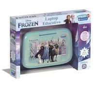 Clementoni - Computer Kid Frozen Laptop Educativo Bambini 4+ Anni, 30 attività Interattive per Imparare Lettere, Numeri, Logica e Musica, Tastiera Illustrata e Schermo LCD, Lingua Italiana, 16056