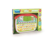 Clementoni - Computer Kid La Casa degli Animali, Gioco Educativo Bambini 2-4 Anni, 16 attività, Impara Lettere Numeri Animali Habitat e Musica, con Finestra Interattiva, Lingua Italiana, 16490