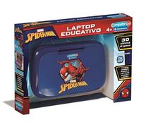 Clementoni - Computer Kid Spiderman Laptop Educativo Bambini 4+Anni, Giochi e attività Didattiche per Imparare Lettere, Numeri, Logica e Musica, Design a Tema Supereroe Marvel, Lingua Italiana, 16057