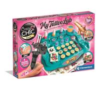 Clementoni Crazy Chic 18260 - Tatuaggi temporanei per Bambini dai 6 Anni in su, Giocattolo Creativo con Matita, Colori del Corpo, Stencil e Molto Altro Ancora