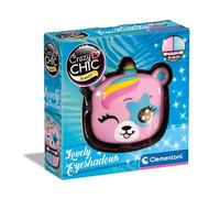 Clementoni Crazy Chic - Lovely Eyeshadows Orso, Trucchi per Bambini 6+ Anni, Trousse Portatile con Ombretti Lavabili con Acqua e Applicatore, Idea Regalo Collezionabile, 18820
