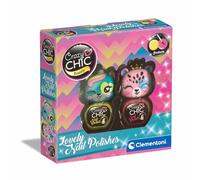 Clementoni Crazy Chic - Lovely Nail Polishes, Set per Manicure per Bambini di 6+ Anni, Kit con Smalti per Unghie Giallo e Rosa a Base d'Acqua, Rimovibili Senza Solventi, Gioco Creativo, 18816