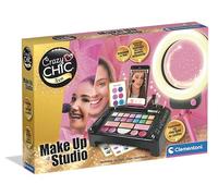 Clementoni Crazy Chic - Make-up Studio, Trousse Trucco Lavabile per Bambine di 8+ Anni, Set Completo con Cosmetici e Pennelli Professionali, Gioco Creativo e Idea Regalo, 18744