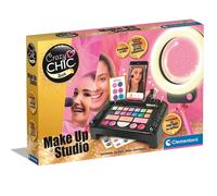 Clementoni- Crazy Chic Make Up StudioTrousse Console con Trucchi