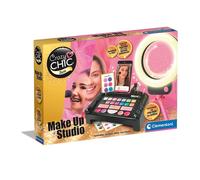 Clementoni- Crazy Chic Make Up StudioTrousse Console con Trucchi