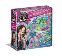 Clementoni Crazy Chic - My Multicolour Pendants, Kit Creazione Collane e Charms per Bambine 7+ Anni, Set Gioielli Fai da Te con Glitter, Made in Italy, 18757