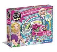 Clementoni Crazy Chic - Rainbow Bracelets, Giochi Creativi per Bambini 7+ Anni, Kit Braccialetti Fai da Te Bambina, Idea Regalo per Creare Bracciali Unici e Personalizzati, Made in italy, 15180