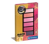 Clementoni Crazy Chic Teen-Eyeshadow: Rosa, Trousse Ombre, trucchi sicuri e anallergici, per bambine 9 anni, facile da lavare con acqua, multicolore - 18852