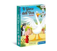 Clementoni dell'Oca-Pocket-Mazzo, carte per bambini, da tavolo, gioco da tavolo per tutta la famiglia, 2-6 giocatori, dai 6 anni in su, made in Italy, multicolor, 16295