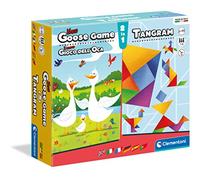 Clementoni Dell'Oca + Tangram Tavolo, Gioco Di Società Per Tutta La Famiglia, 1-6 Giocatori, 6 Anni+, Made In Italy, Multicolore, 16301