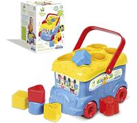 Clementoni Disney Baby Baby Mickey Bus Inserimento Forme, per Bambino 10+ Mesi, Gioco Prima Infanzia per Sviluppare Manualità e Logica e Scoprire i Colori, 14935