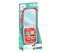 Clementoni Disney Baby - Mickey Flip Phone, Telefono Bambini 9-36 Mesi, Centro attività con 4 Tasti per Stimolare Il Gioco Imitativo con Luci e Suoni, 17514
