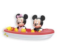 Clementoni Disney Baby - Mickey & Minnie Bath Toy Boat Set, Gioco Bagnetto Bambini 6+ Mesi, Gomma Morbida Senza Fori Antimuffa, con Elica Girevole, 17626