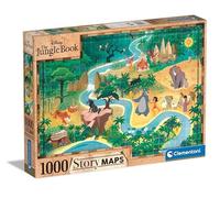 Clementoni- Disney The Jungle Book Collection Book-1000 Pezzi-Puzzle, Orizzontal