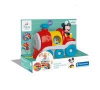 Clementoni Disney Baby - Mickey Shape Sorter Train, Bambini 9+ Mesi, Trenino Raccoglitore con 3 Formine per l'Impilamento e Incastro, Gioco Prima Infanzia,Sviluppa Manualità e Percezione Tattile,17900