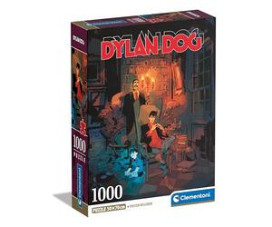 Clementoni- Dylan Dog Dog-1000 Pezzi, Puzzle Fumetti, Illustrazioni D'Autore, Verticale, Divertimento per Adulti, Made in Italy, Multicolore, 39817