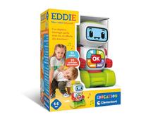 Clementoni - Eddie Mon Robot Educativo da 4 Anni - Gioco interattivo Parlando e Luminoso con Funzioni Educative - Apprendimento precoce di forme, colori e parole