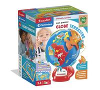 Clementoni - Educazione: Il mio primo globo terrestre interattivo- Gioco educativo per bambini - 6 continenti da incasso + 14 animali + 1 planisfero - Gioco cooperativo divertente - dai 3 anni - 52684