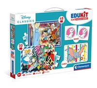 Clementoni - Puzzle Edukit Disney+ cubi+memo - 1-39 Pezzi