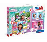 Clementoni Edukit 4 in 1 Gabby's Dollhouse collezione di giochi per bambini dai 3 anni